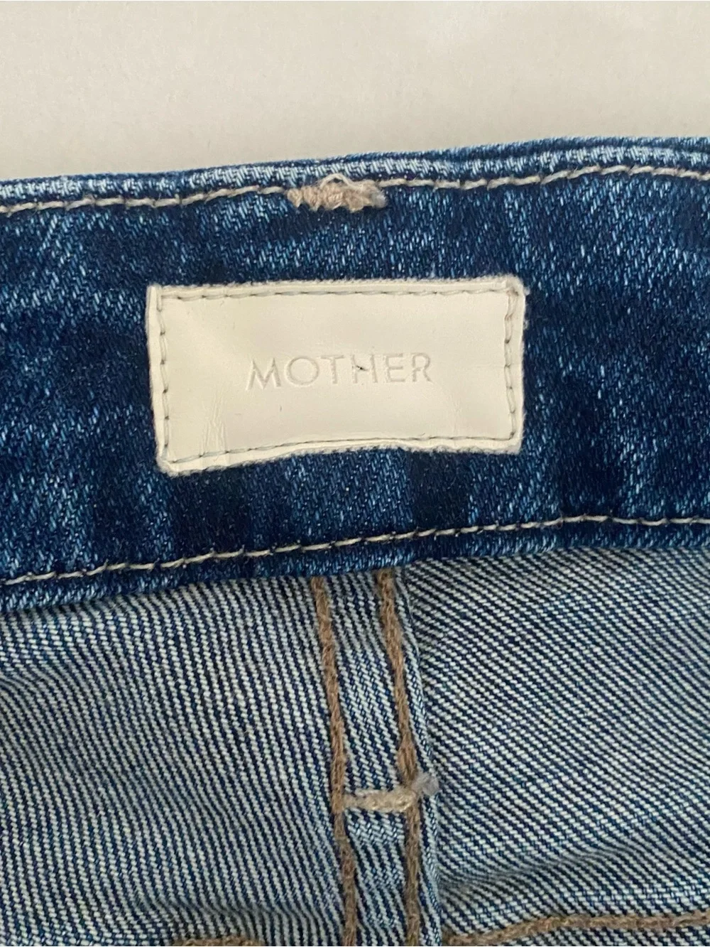 MOTHER Dark Blue Cropped High-Rise Skinny Jeans - Picture 3 of 7